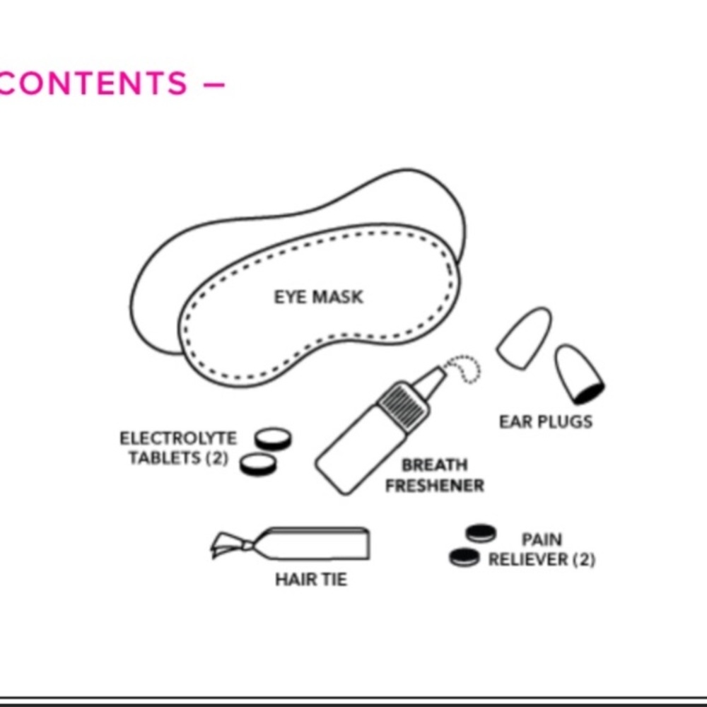 🆕 MUST-HAVE Mini Hangover Kit Pouch Goodie Bag - Picture 2 of 4